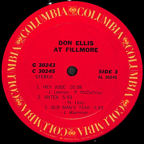 ドン・エリス / Don Ellis At Fillmore [※輸入盤,生産国:US,品番:G 30243,2枚組］(LPレコード)
