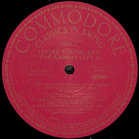 レスター・ヤング / レスター・ヤング&カンサス･シティ・シックス [※国内盤,品番:GXC 3145］(LPレコード)