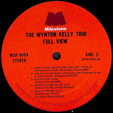 ウィントン・ケリー・トリオ / Full View [※輸入盤,生産国:US,品番:MSP 9004］(LPレコード)
