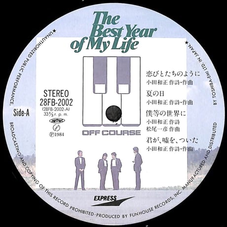 オフコース / The Best Year Of My Life [※国内盤,品番:28FB-2002］(LPレコード)