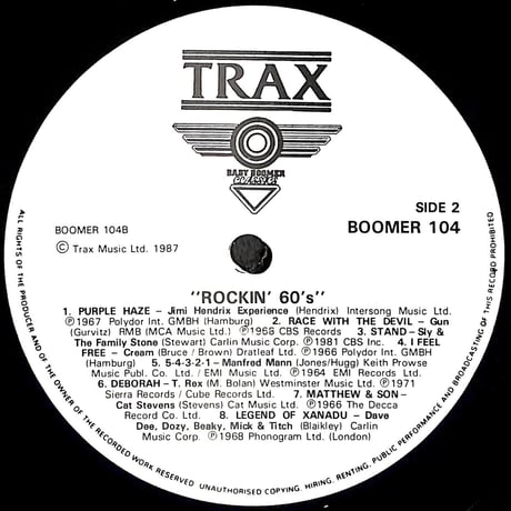 Baby Boomer Classics Rocking Sixties [※輸入盤,生産国:UK,品番:BOOMER 104］(LPレコード)
