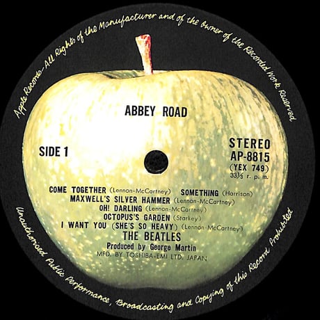 ビートルズ / アビイ・ロード［※国内盤,品番:AP-8815］(LPレコード)