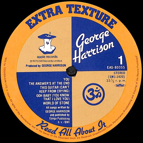 ジョージ・ハリスン / ジョージ・ハリスン帝国 [※国内盤,品番:EAS-80355］(LPレコード)