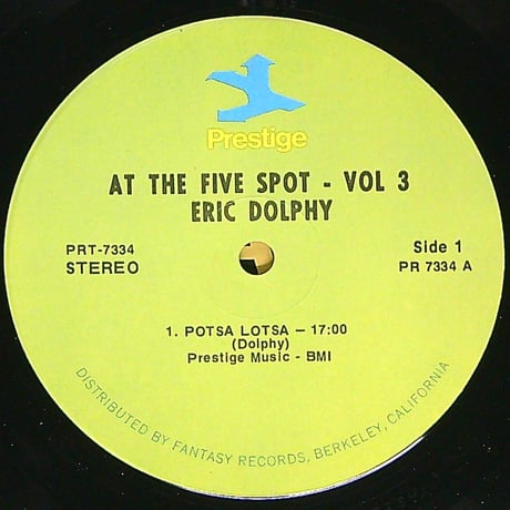 エリック・ドルフィー & ブッカー・リトル / Memorial Album Recorded Live At The Five Spot ［※US盤,品番:PR7334,緑ラベル］ (LPレコード)