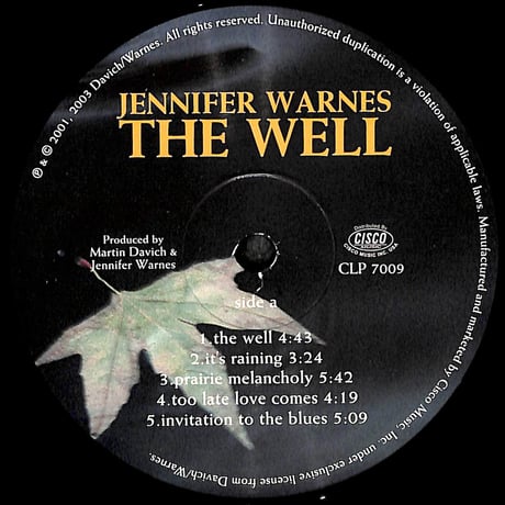 ジェニファー・ウォーンズ / The Well [※輸入盤,生産国:US,品番:CLP 7009］(LPレコード)