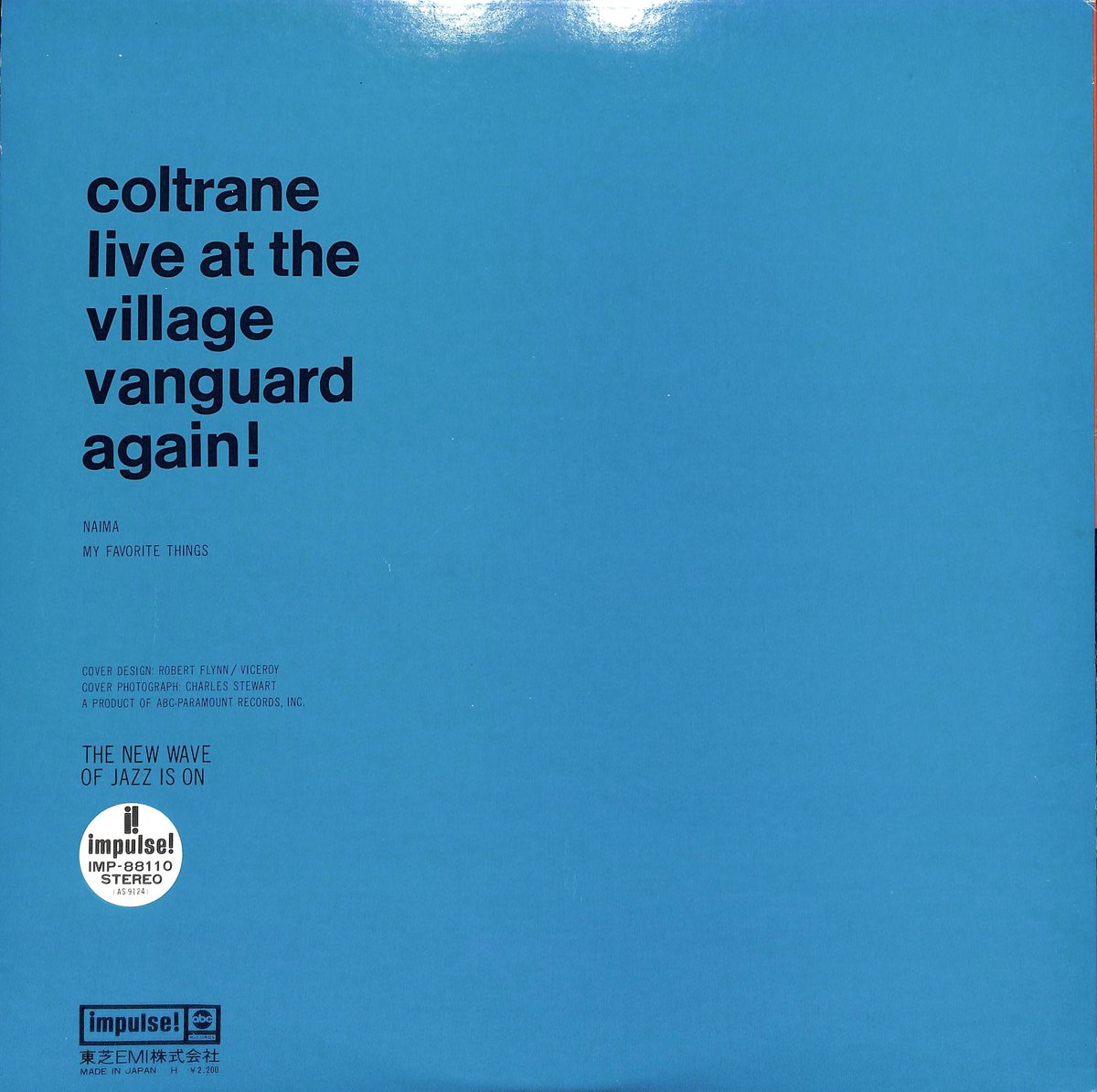 ジョン・コルトレーン / Live At The Village Vanguard Again