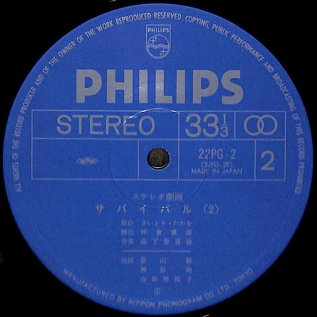 ステレオ劇画 サバイバル [※国内盤,品番:22PG-2］(LPレコード)