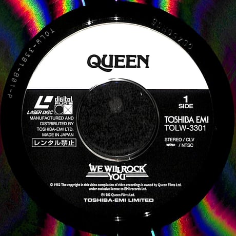 クイーン / We Will Rock You [発売年:1999年][※品番:TOLW-3301](Laser Disc)