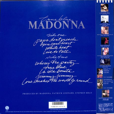 マドンナ / トゥルー・ブルー [※国内盤,品番:P-13310］(LPレコード)