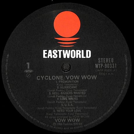 VOW WOW / サイクロン [※国内盤,品番:WTP-90331］(LPレコード)