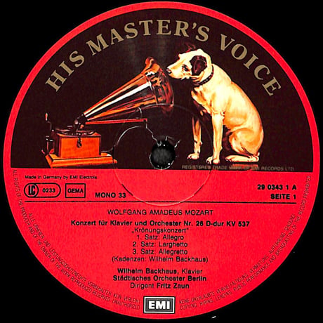 バックハウス / Mozart,Brahms,Grieg:Spielt-Plays Konzerte - Concertos [※Germany盤,品番:29 0343 3,2枚組］(LPレコード)