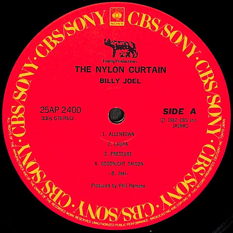 ビリー・ジョエル / ナイロン・カーテン [※国内盤,品番:25AP 2400］(LPレコード)