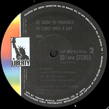 マン / Be Good To Yourself At Least Once A Day [※国内盤,品番:LLP-80784］(LPレコード)