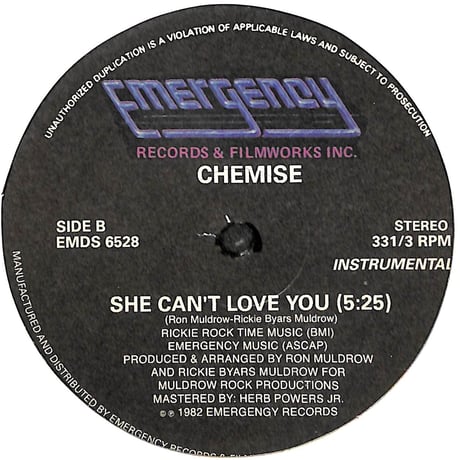 シミーズ / She Can't Love You [※輸入盤,生産国:US,品番:EMDS 6528］[未開封品](LPレコード)