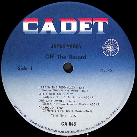ジェームス・ムーディ / James Moody [※輸入盤,生産国:US,品番:CA-648］(LPレコード)