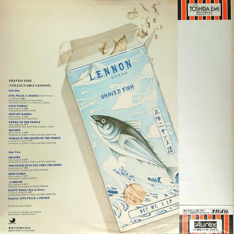 ジョン・レノン / SHAVED FISH ジョンレノンの軌跡［1975年10月発売 ※国内盤,品番:EAS-80380］[帯付 解説とスリーブ付］ (LPレコード)