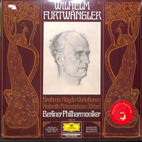 ヴィルヘルム・フルトヴェングラー / Brahms/Hindemith [※輸入盤,生産国:Germany,品番:2535 164］[未開封品](LPレコード)