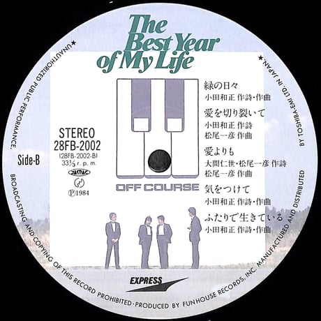オフコース / The Best Year Of My Life [※国内盤,品番:28FB-2002］(LPレコード)