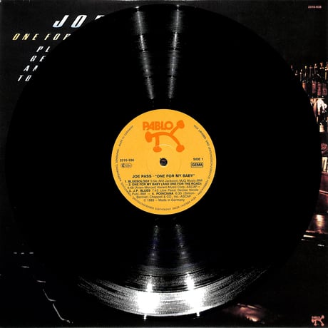 ジョー・パス / ONE FOR MY BABY（GERMANY PABLOオリジナル,2310-936）（LPレコード）
