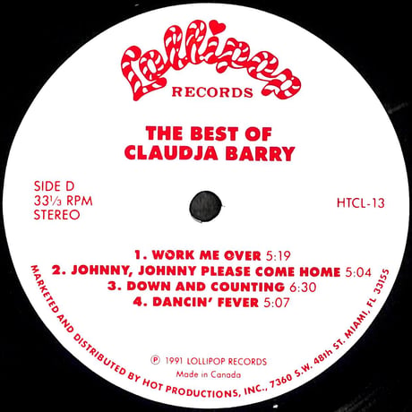クラウディア・バリー / The Best Of Claudja Barry [※輸入盤,生産国:Canada,品番:HTCL 13,2枚組］(LPレコード)