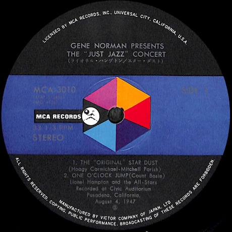 ライオネル・ハンプトン / スター・ダスト [※国内盤,品番:MCA-3010］(LPレコード)