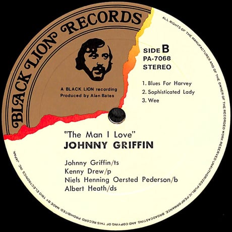 ジョニー・グリフィン / The Man I Love [※国内盤,品番:PA-7068］(LPレコード)