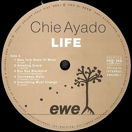 綾戸智恵 / Life [※輸入盤,生産国:US,品番:EWLP 0011］(LPレコード)