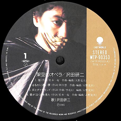 沢田研二 / 架空のオペラ [※国内盤,品番:WTP-90353］[8Pカラー写真集付き](LPレコード)
