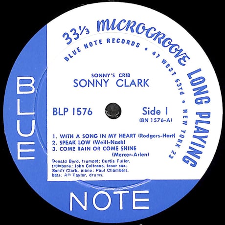 ソニー・クラーク / Sonny's Crib [※輸入盤,生産国:US,品番:BLP 1576］(LPレコード)