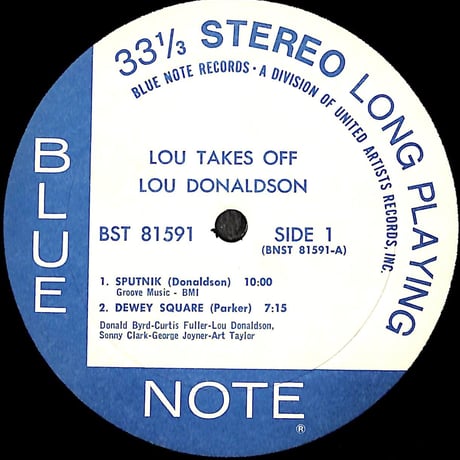 ルー・ドナルドソン / Lou Takes Off［※輸入盤,生産国:US,品番:BST 81591］(LPレコード)
