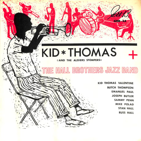 Kid Thomas And The Algiers Stompers + The Hall Brothers Jazz Band [※輸入盤,生産国:US,品番:GHB-24］(LPレコード)