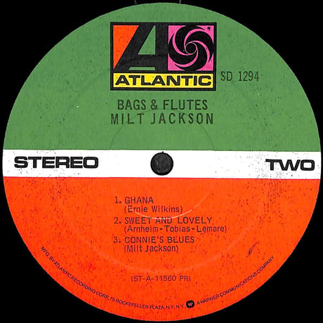 ミルト・ジャクソン / Bags & Flutes [※輸入盤,生産国:US,品番:SD 1294］(LPレコード)