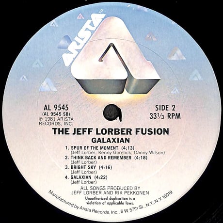 ジェフ・ローバー・フュージョン / Galaxian [※輸入盤,生産国:US,品番:AL 9545］(LPレコード)