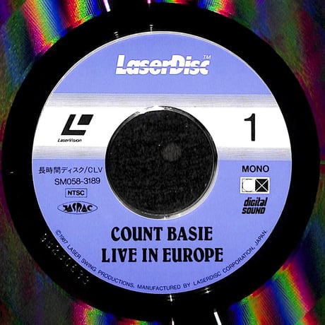 カウント・ベイシー / Live In Europe [発売年:1987年][※品番:SM058-3189](Laser Disc)
