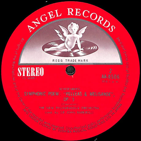 ジョン・バルビローリ / シェーンベルク:交響詩「ペレアスとメリザンド」 [※国内盤,品番:AA-8506］(LPレコード)