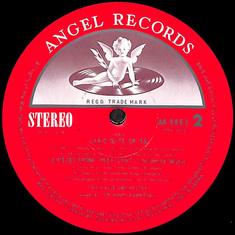 ジョン・バルビローリ / グリーク管弦楽曲集 [※国内盤,品番:AA-8863］(LPレコード)