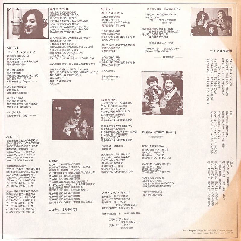 伊藤銀次,山下達郎,大瀧詠一 / ナイアガラ・トライアングル Vol