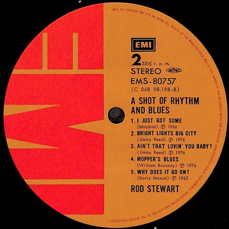 ロッド・スチュワート / ブルース・パワー [※国内盤,品番:EMS-80757］(LPレコード)
