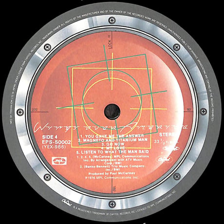 ウイングス / U.S.A. ライヴ!!  [※国内盤,品番:EPS-50001~3,3枚組］[特大ポスター付き](LPレコード)