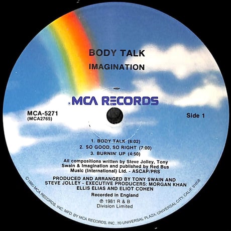 イマジネーション / Body Talk [※輸入盤,生産国:US,品番:MCA-5271］(LPレコード)