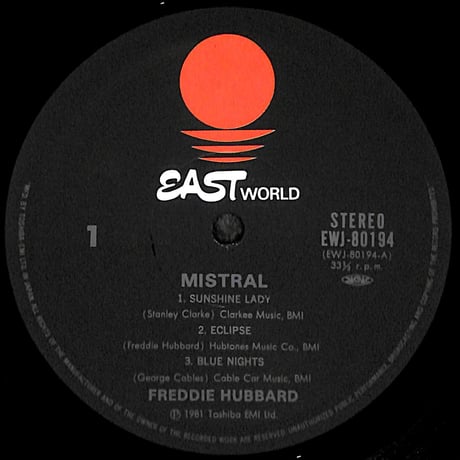 フレディ・ハバード / ミストラル [※国内盤,品番:EWJ-80194］(LPレコード)
