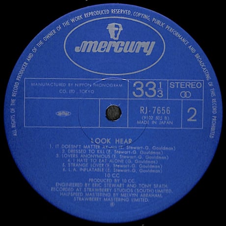 10cc / ルック!ヒア!! [※国内盤,品番:RJ-7656］(LPレコード)