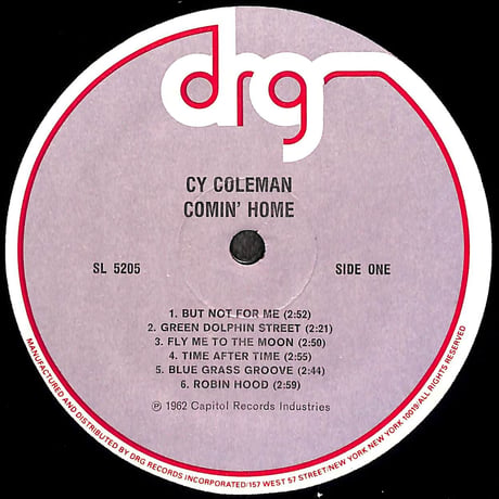 サイ・コールマン / Comin' Home [※輸入盤,生産国:US&Canada,品番:SL 5205］(LPレコード)