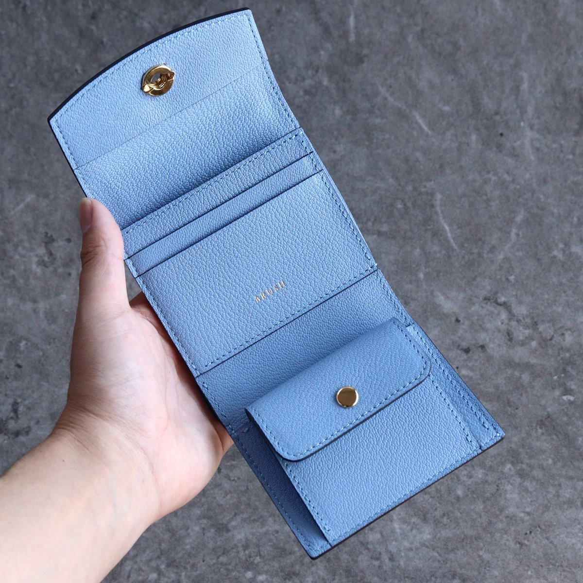 ミニウォレット / シェーブル【Ricco mini】Blue vista | BRUSH L