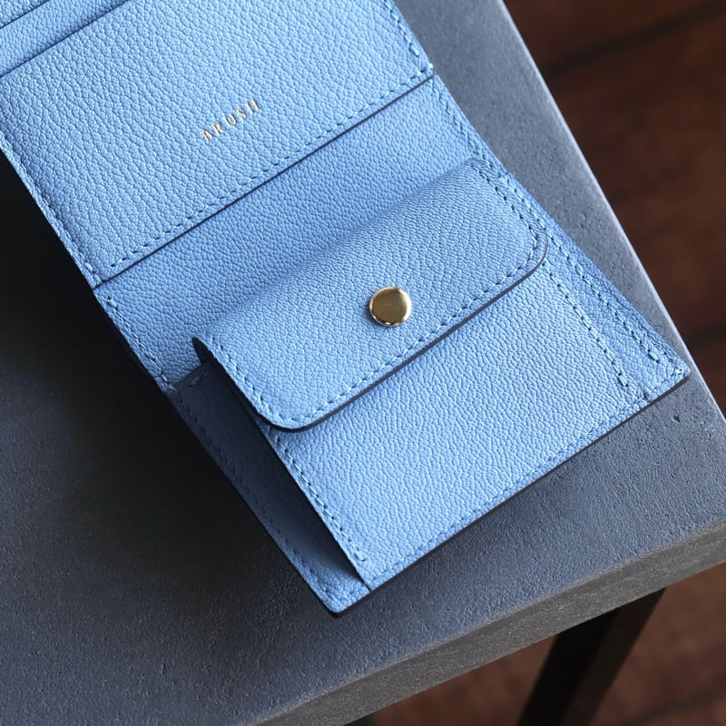 ミニウォレット / シェーブル【Ricco mini】Blue vista | BRUSH L