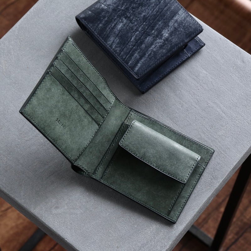 Italy the bridge 二つ折り財布 本革 レザー ブラウン 長財布 栃木レザー 長財布 本革 コンパクト カード12枚 L型ジップロング