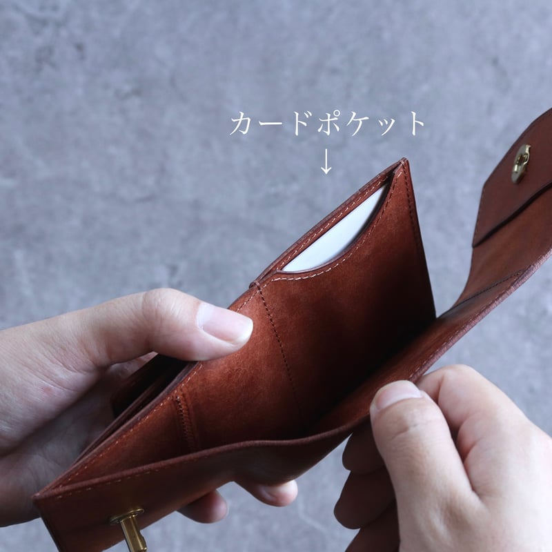 brush ミニウォレット　ricco 本革　マルゴー ミニウォレット / マルゴー【Ricco mini】 | BRUSH Leather Prod