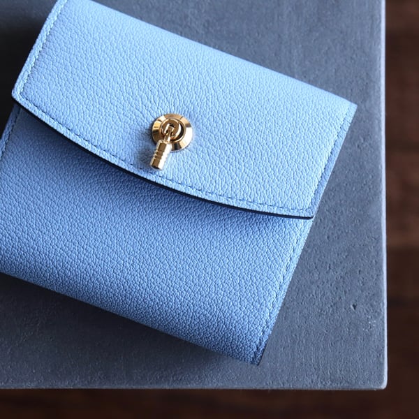 102ミドル　トラッカーウォレット　国産タンニン鞣しヌメ革【ブラック】 姫路レザー トラッカーウォレットミドル 本革 手縫い 国産本革