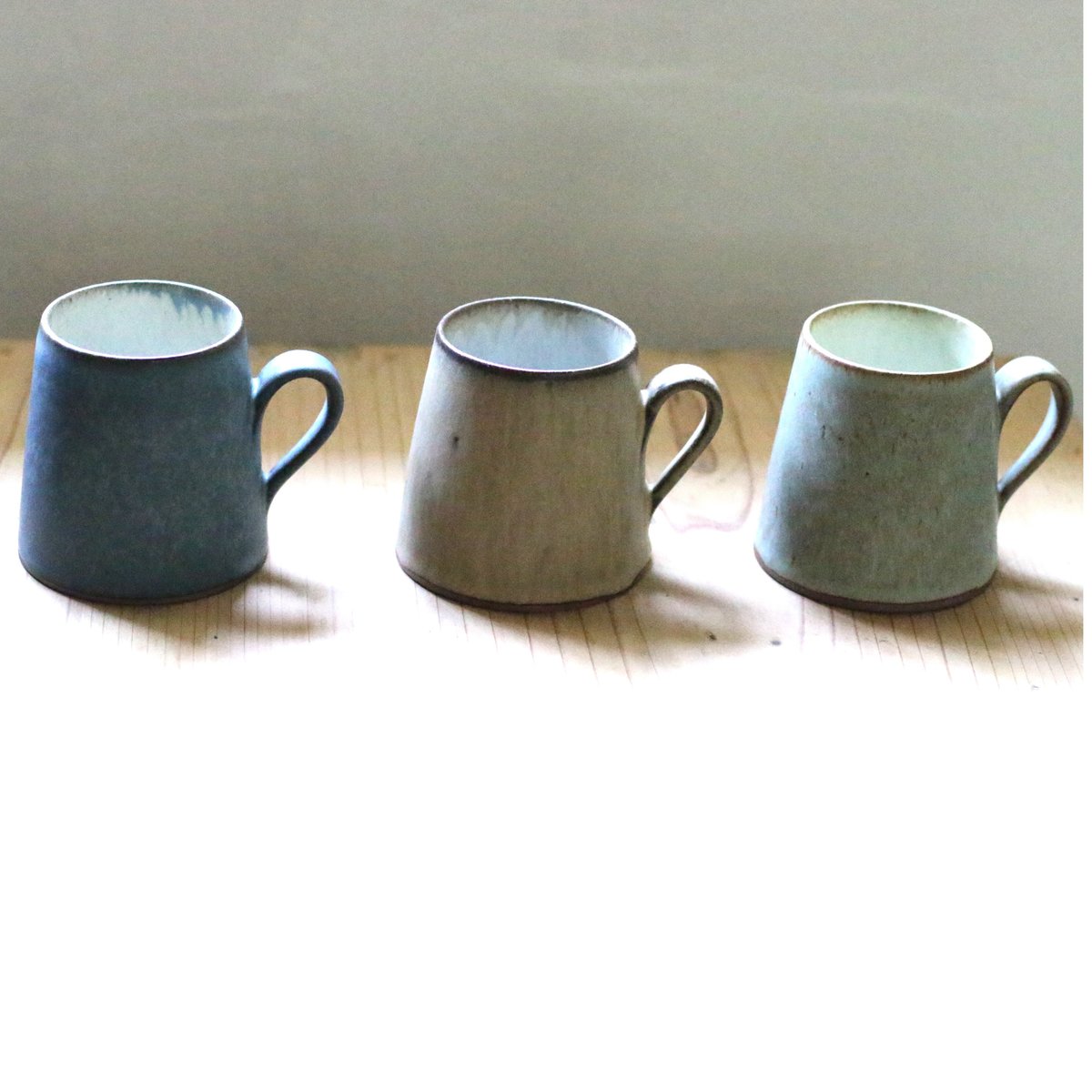 小林美風さん 熊の顔のカップ(陶器) 3点セット