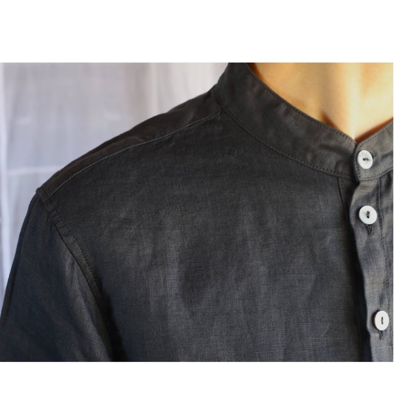 SH-91大麻シャツ 墨黒 ／ MITTAN | furacoco